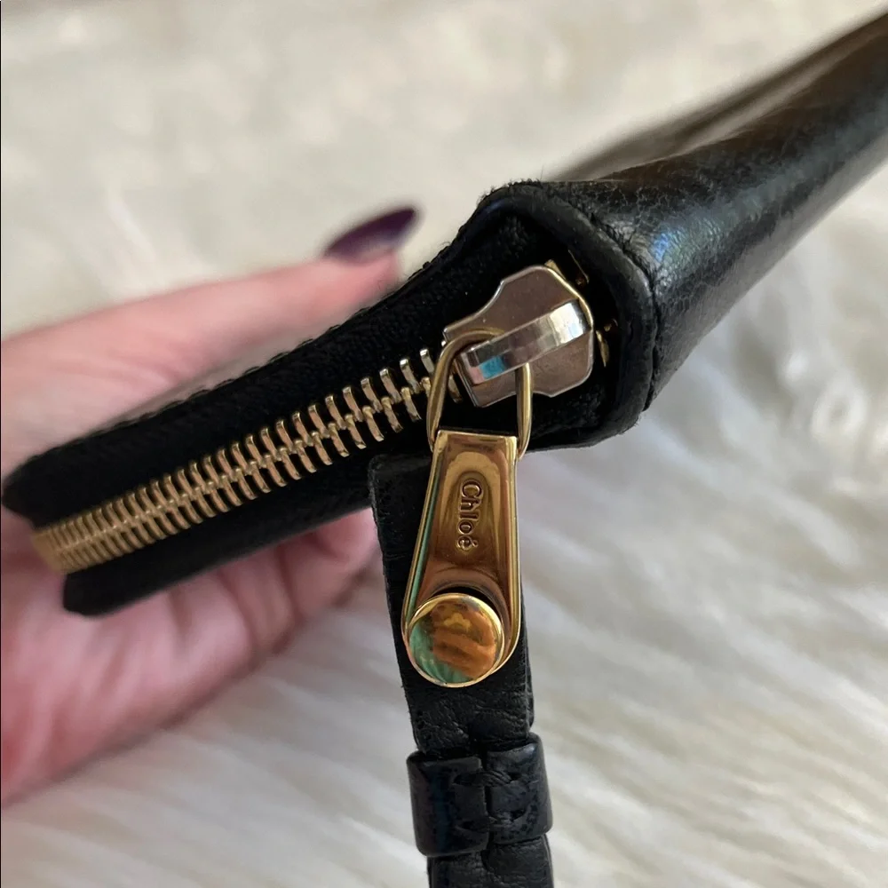 Chic Chloe Black Leather Long Wallet - Picture 5 of 14